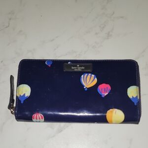 Kate Spade New York "Daycation Neda" Hot Air Balloon Continental Zip Wallet